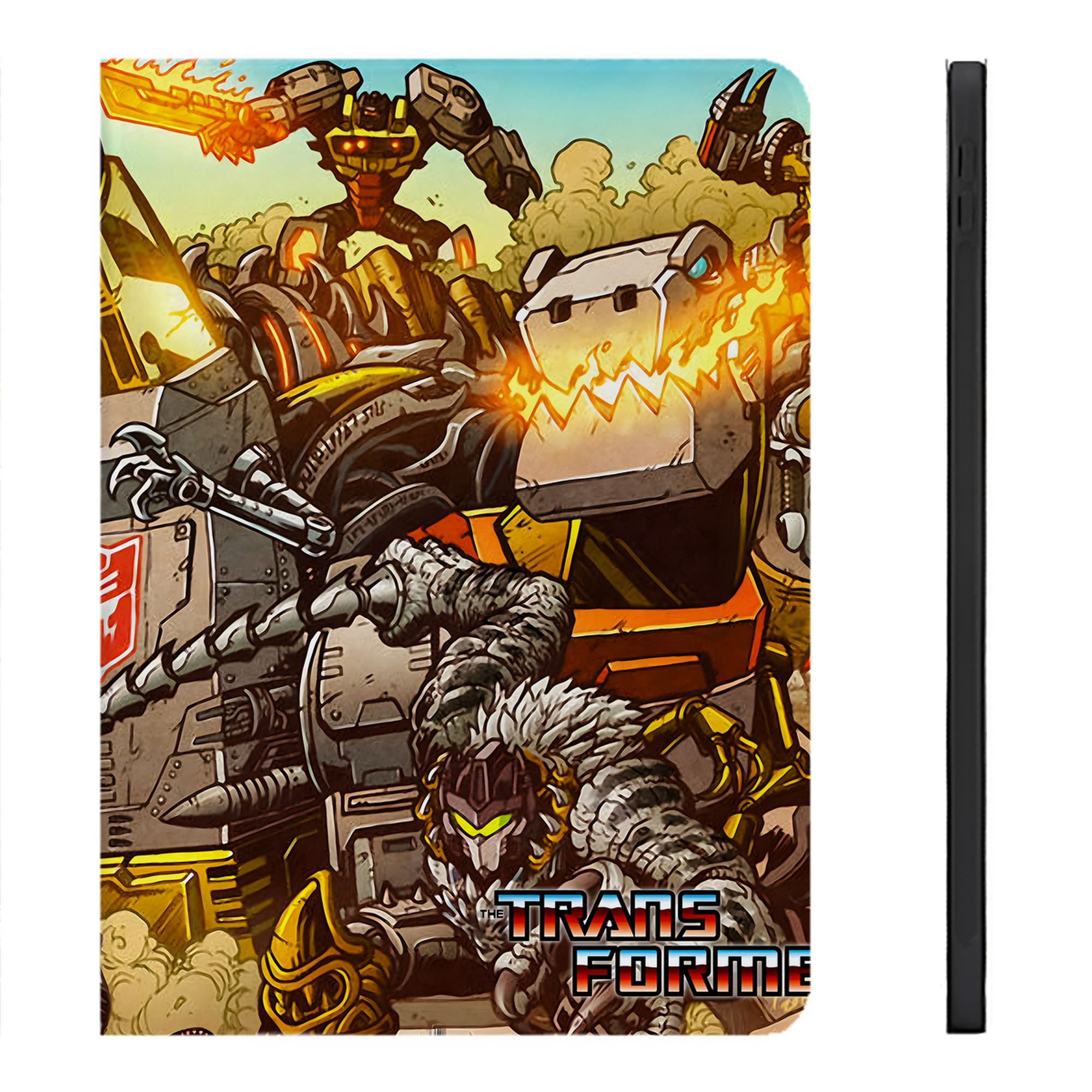 （画像用） Transformers トランスフォーマー IPadケース ペンホルダー付き ブックスタイルデザイン